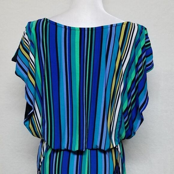 VINTAGE 90s Olivia Matthews Psychedelic Dress - Picture 13 of 16